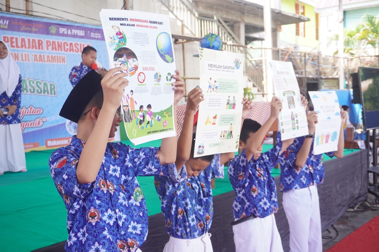 MTsN 1 Kota Makassar Melaksanakan Kegiatan P5 dan PPRA (Projek Penguatan Profil Pelajar Pancasila dan Profil Pelajar Rahmatan lil Alamin)